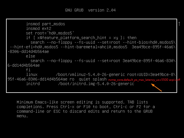 Grub не видит nvme